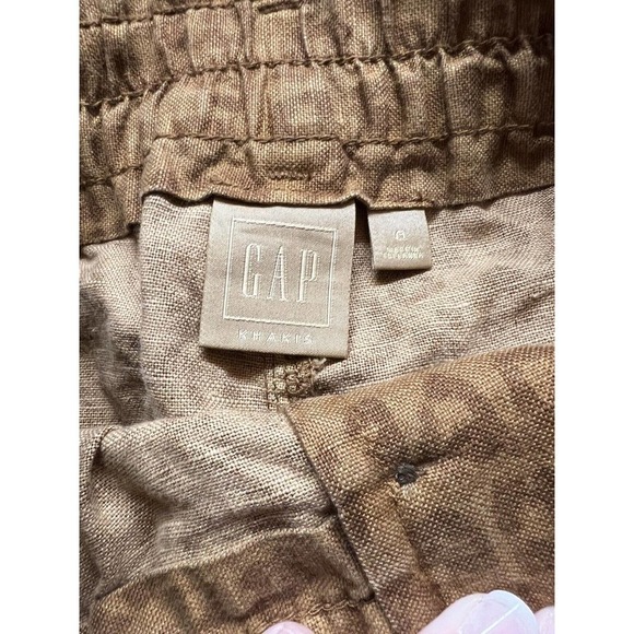 GAP Women’s Button Fly Leopard Print High Rise Linen Blend Shorts Size 0 NWT​​ - Picture 7 of 12